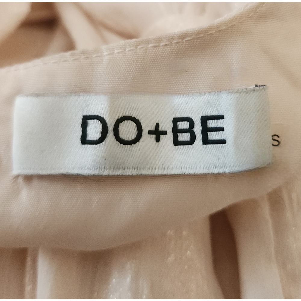 DO+BE Women Cream Metallic Fil-Coupé Tiered Mini Dress Small $98‎ - Picture 8 of 10